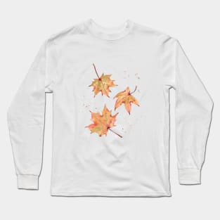 Fall leaves painting Long Sleeve T-Shirt